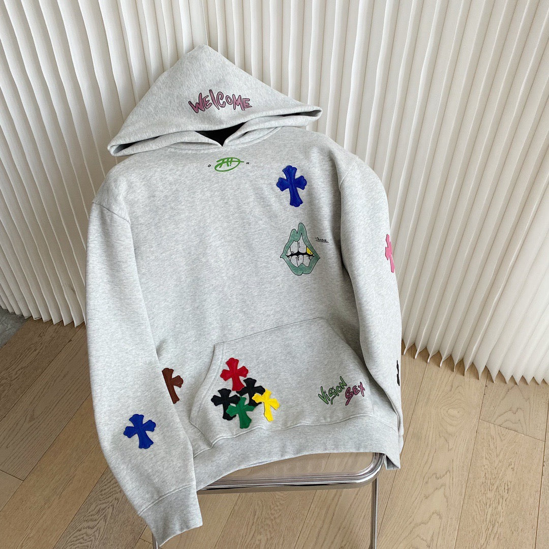 Hoodies- Chrome H Hoodie Premium Designer Casual Hoodie