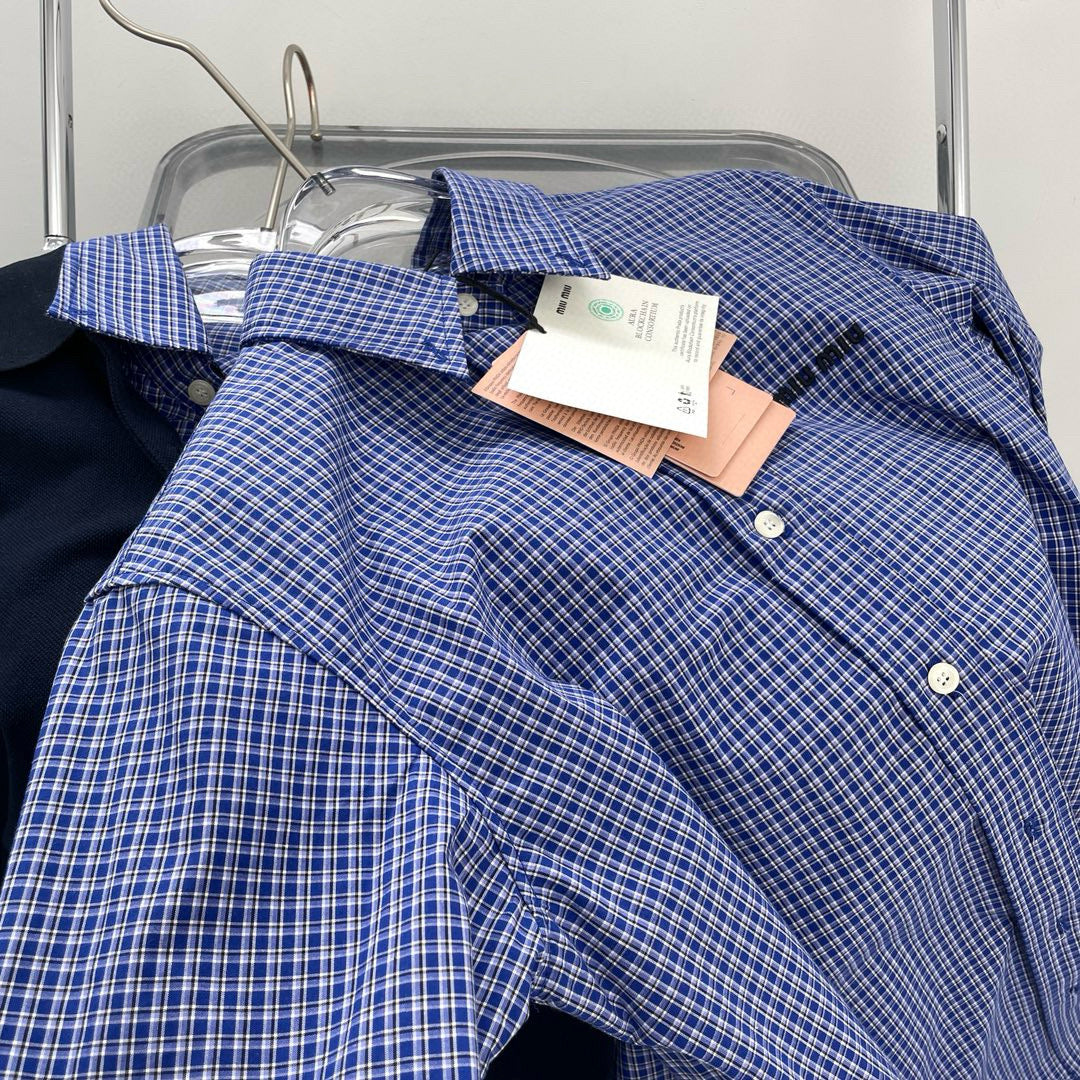 Tops- Miu M Shirt Premium Designer Casual Top