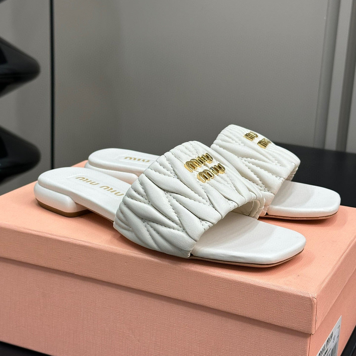 Shoes- Miu M Sandals Premium Designer Casual Shoes