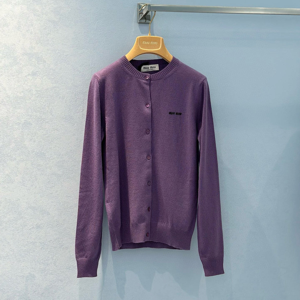 Sweaters- Miu M Cardigan Luxury Designer Knit Sweater