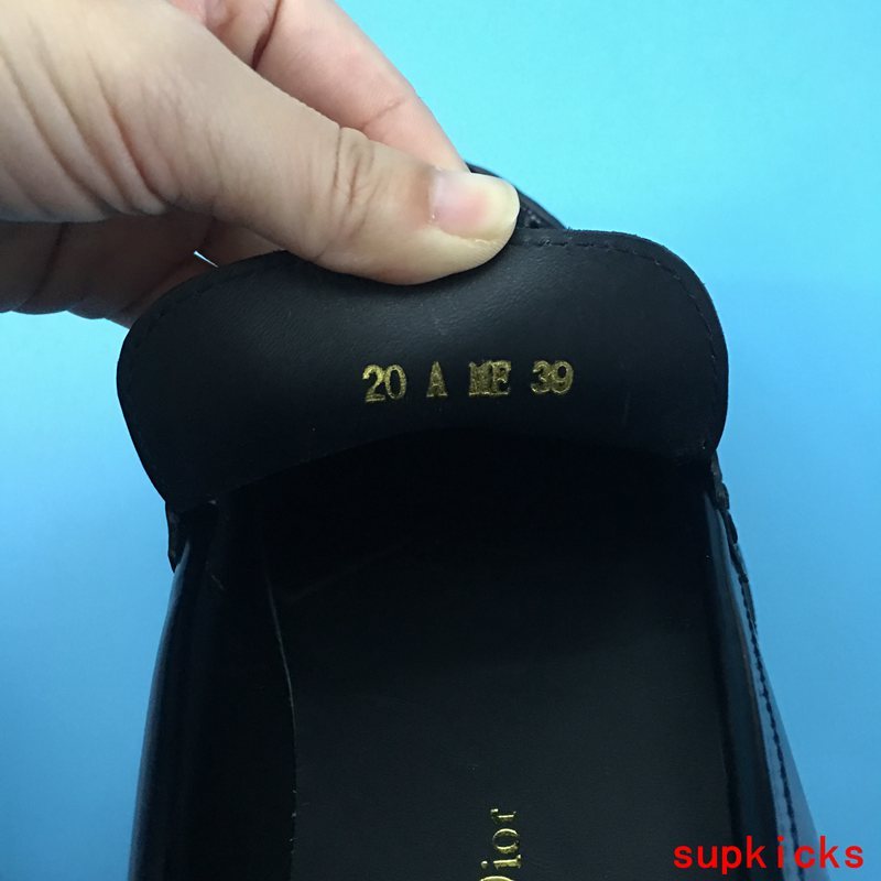 Dior Nude Loafer Flats - Full Silhouette View