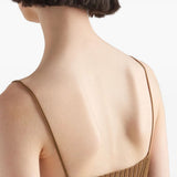 Close-up of Prada dresses hardware and fine stitching