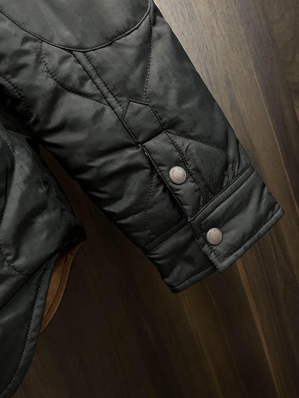 Close-up of Burberry designer clothing craftsmanship
