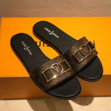 Close-up of Louis Vuitton shoes craftsmanship