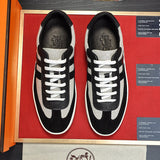 Hermes shoes Style 199 - close-up of statement logo accent