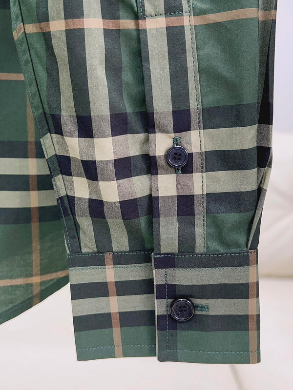 Close-up of Burberry designer clothing craftsmanship