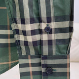 Close-up of Burberry designer clothing craftsmanship