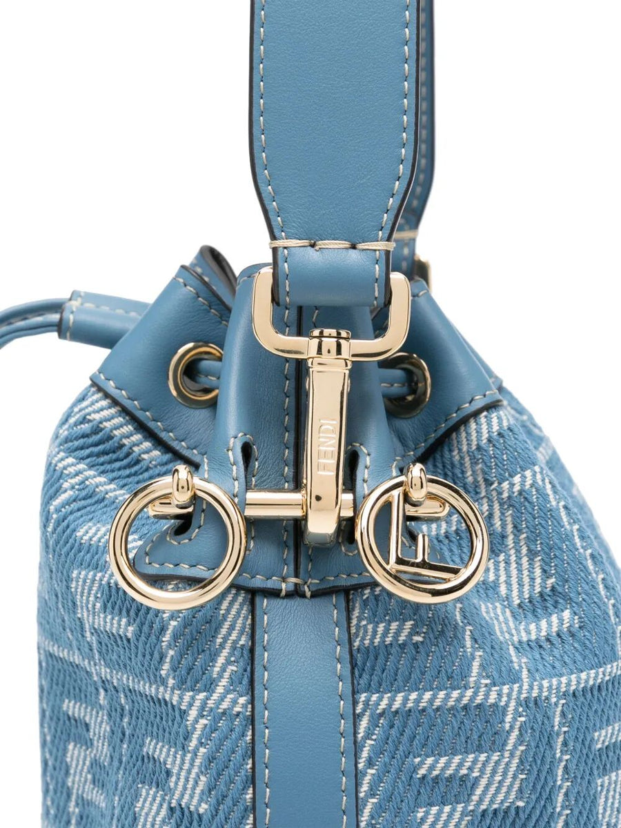 Close-up of Fendi clothing hardware and fine stitching