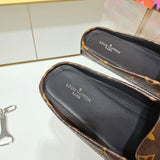 Louis Vuitton Tan Pointed-Toe Flats - Sole Detail View