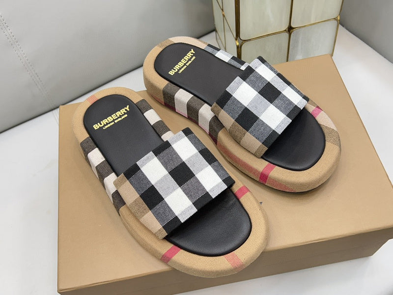 Burberry Camel High-Top Sneakers - Heel Detail View