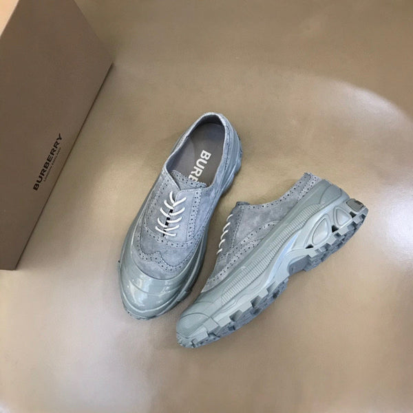 Burberry Nude Low-Top Sneakers - Angled View
