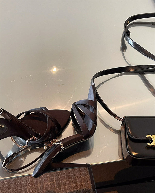 Close-up detail view of Saint Laurent luxury piece style No.081
