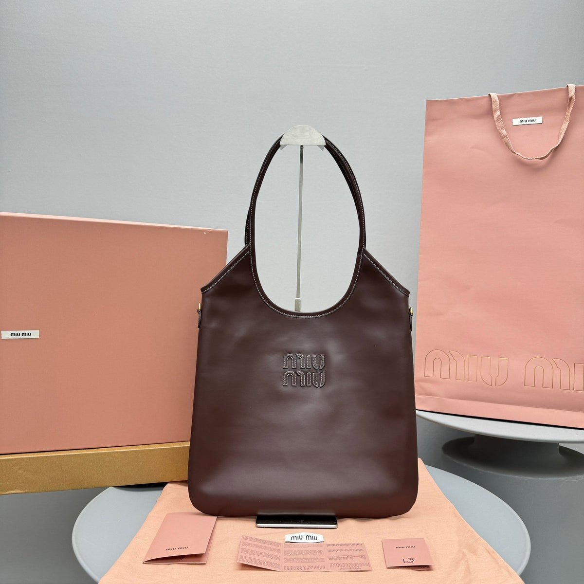Bags- Miu M Ivy Bag Luxury Designer Leather Handbag