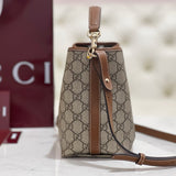 Gucci Emblem Mini Bucket Bag – luxury designer bucket bag at Velouxe