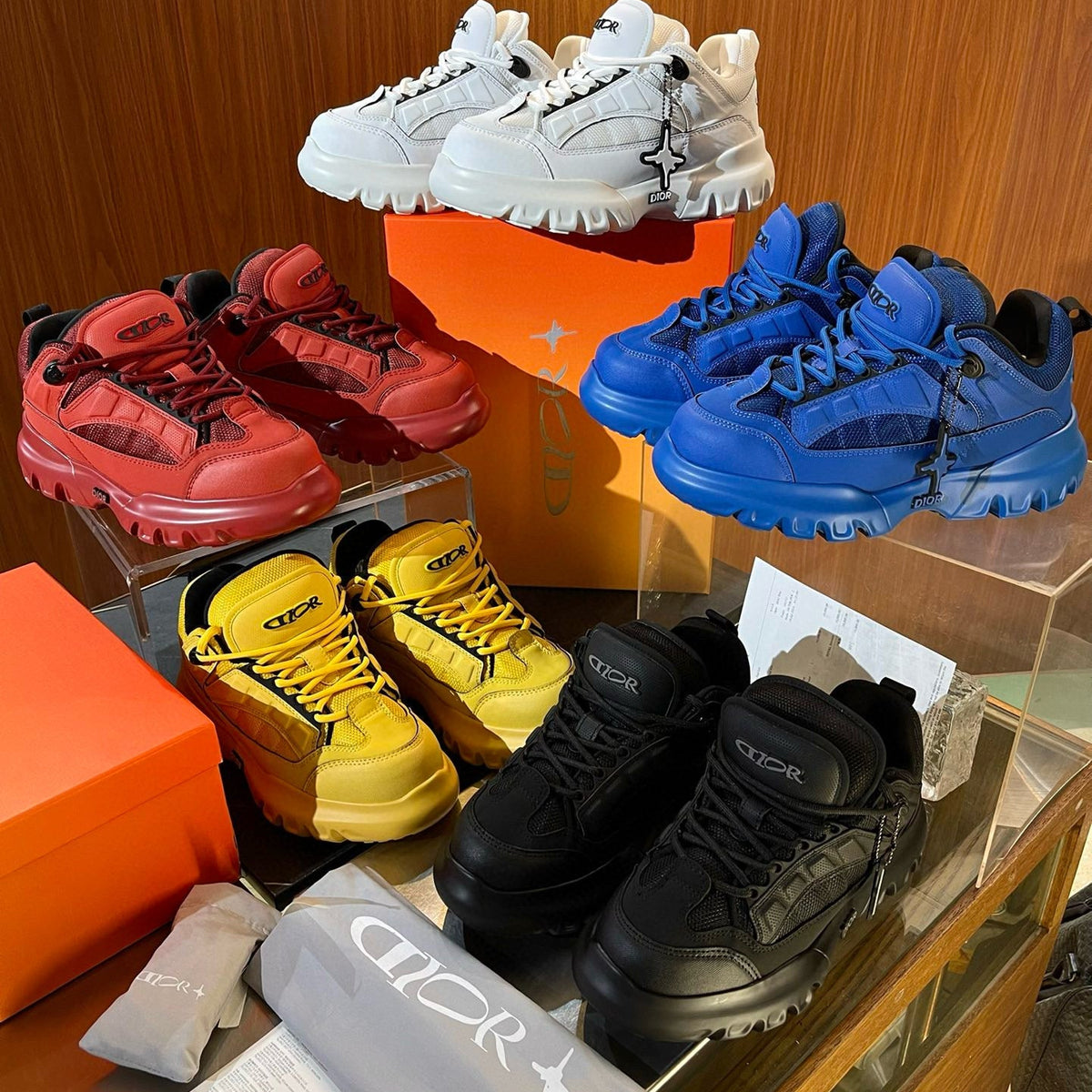 Dior Shoes- Dior x Lewis H Snow Sneakers Premium Designer Casual Shoes