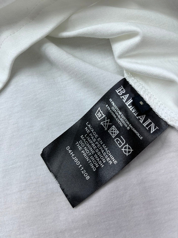 Close-up of Balmain designer clothing craftsmanship
