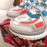 Close-up of Louis Vuitton shoes craftsmanship