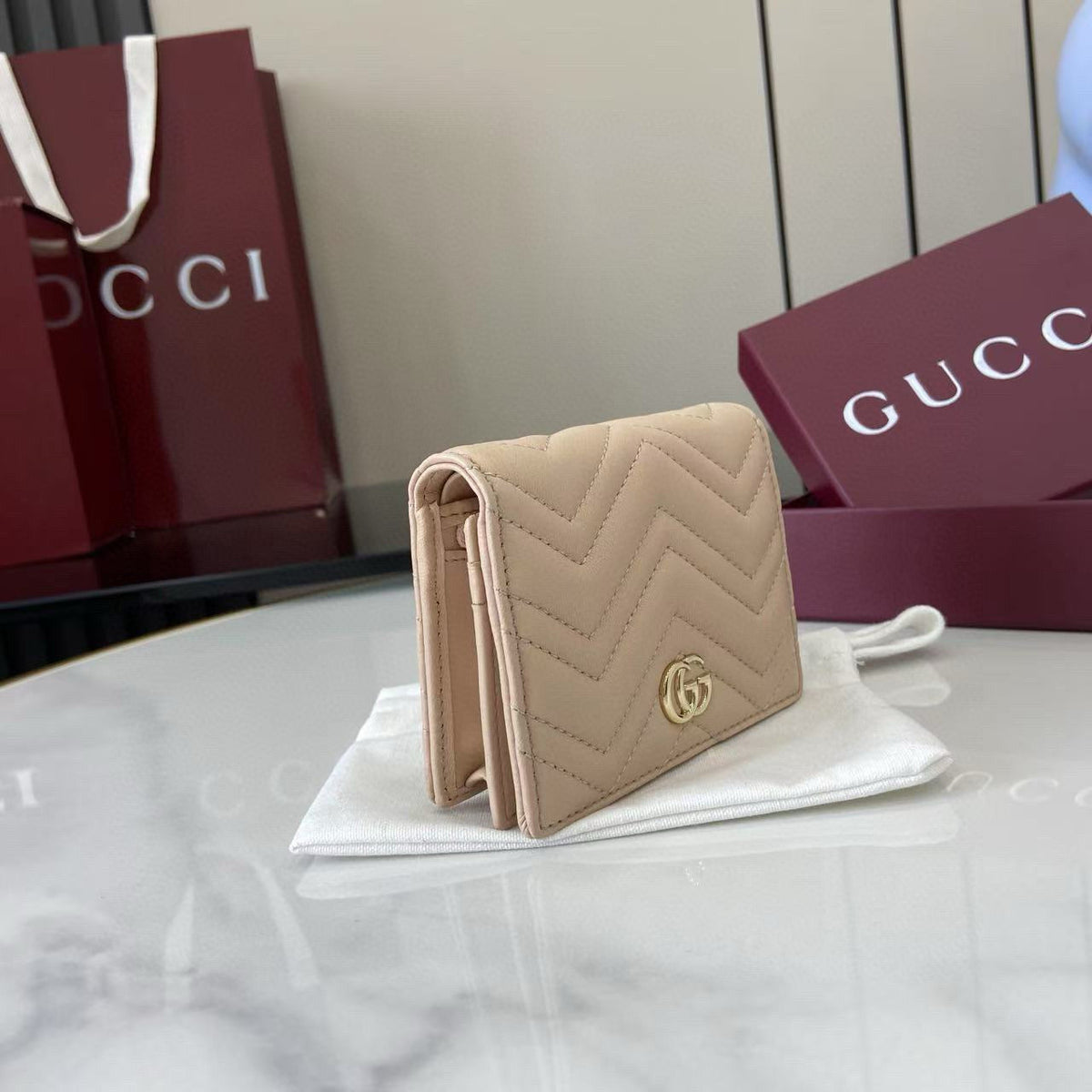 Gucci Wallets- Gucci Marmont Small Wallet Elegant Everyday Leather Wallet