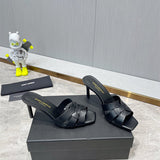 Close-up of Saint Laurent shoes craftsmanship