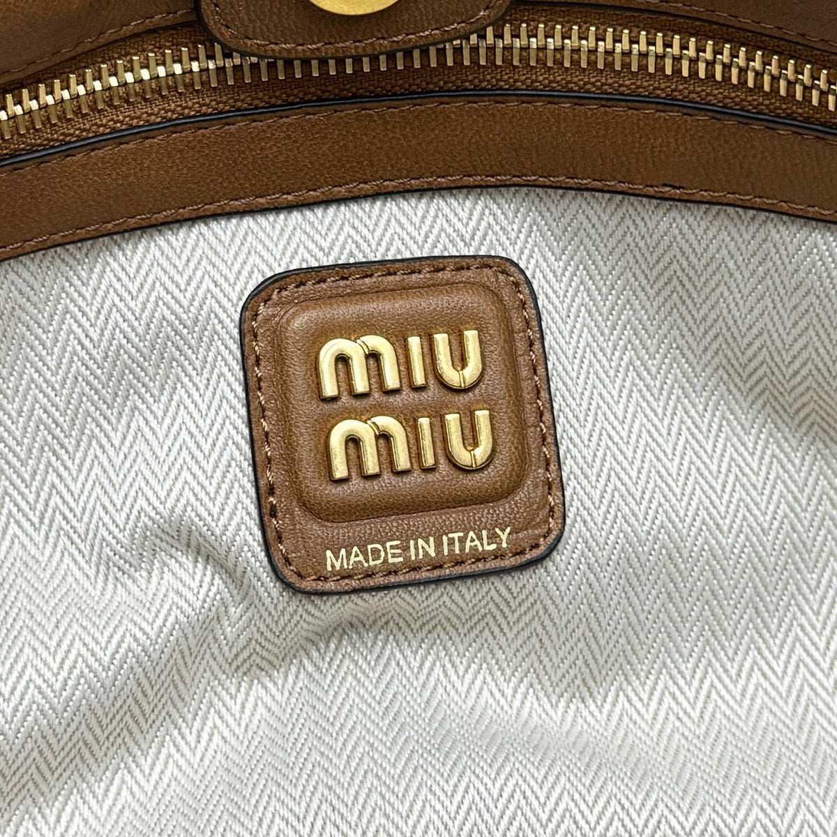 Bags- Miu M Nappa Leather Bag Elegant Everyday Designer Handbag