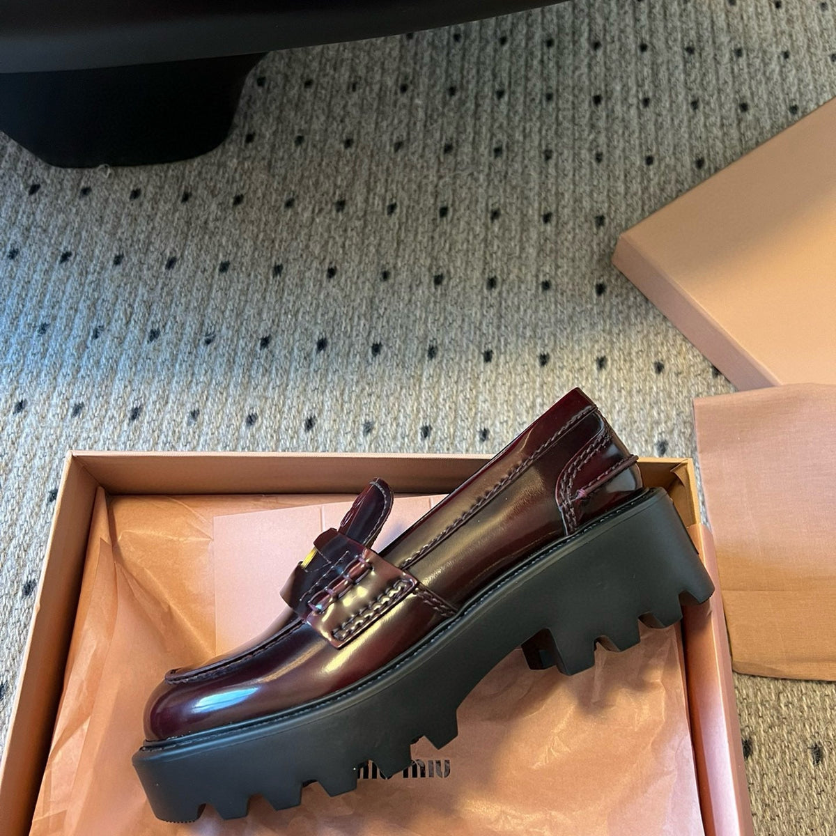 Shoes- Miu M Loafers Premium Designer Casual Shoes