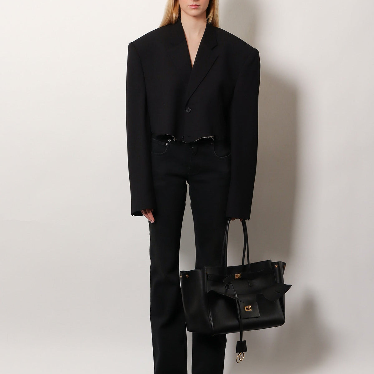 Balenciaga premium blazer and gilet detail and craftsmanship close-up