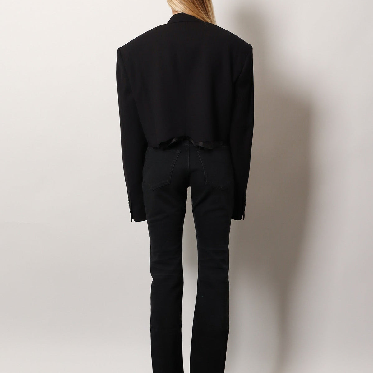 Balenciaga blazer and gilet side profile designer luxury fashion