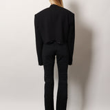Balenciaga blazer and gilet side profile designer luxury fashion