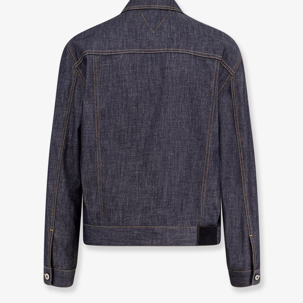 Bottega Veneta Jackets? Bottega Veneta Men Denim Jacket With Iconic Intrecciato Patch Premium Casual Designer Jacket
