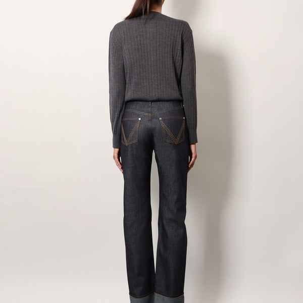 Bottega Veneta pants side profile designer luxury fashion