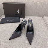 Close-up of Saint Laurent shoes craftsmanship