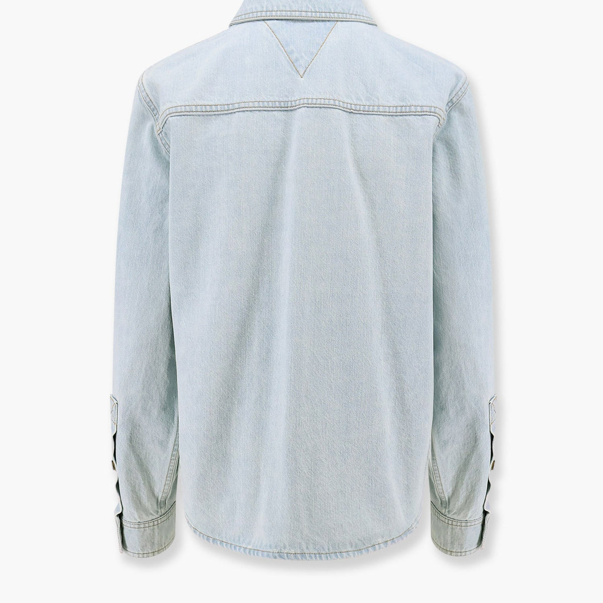 Bottega Veneta Tops? Bottega Veneta Women Denim Shirt With Extra Bleach Wash Elegant Everyday Designer Top