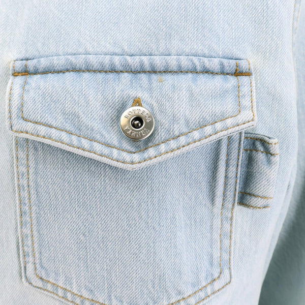 Bottega Veneta Tops? Bottega Veneta Women Denim Shirt With Extra Bleach Wash Elegant Everyday Designer Top