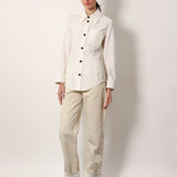 Bottega Veneta premium blouses detail and craftsmanship close-up