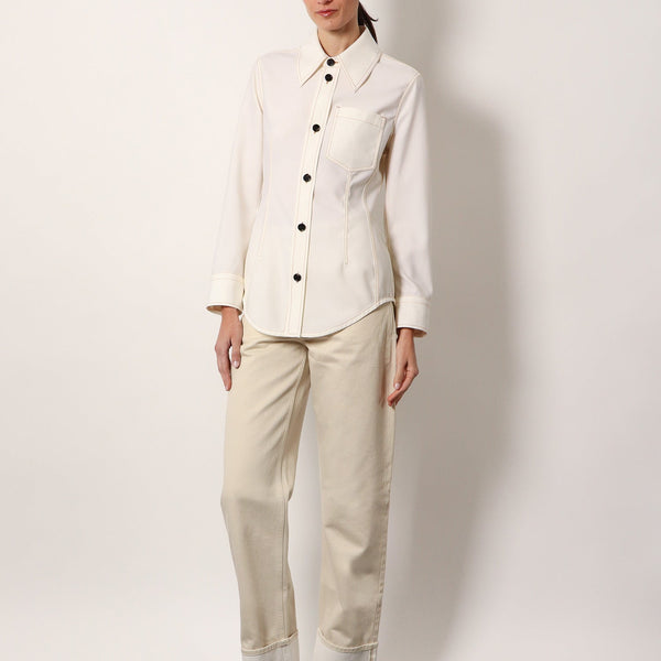 Bottega Veneta premium blouses detail and craftsmanship close-up