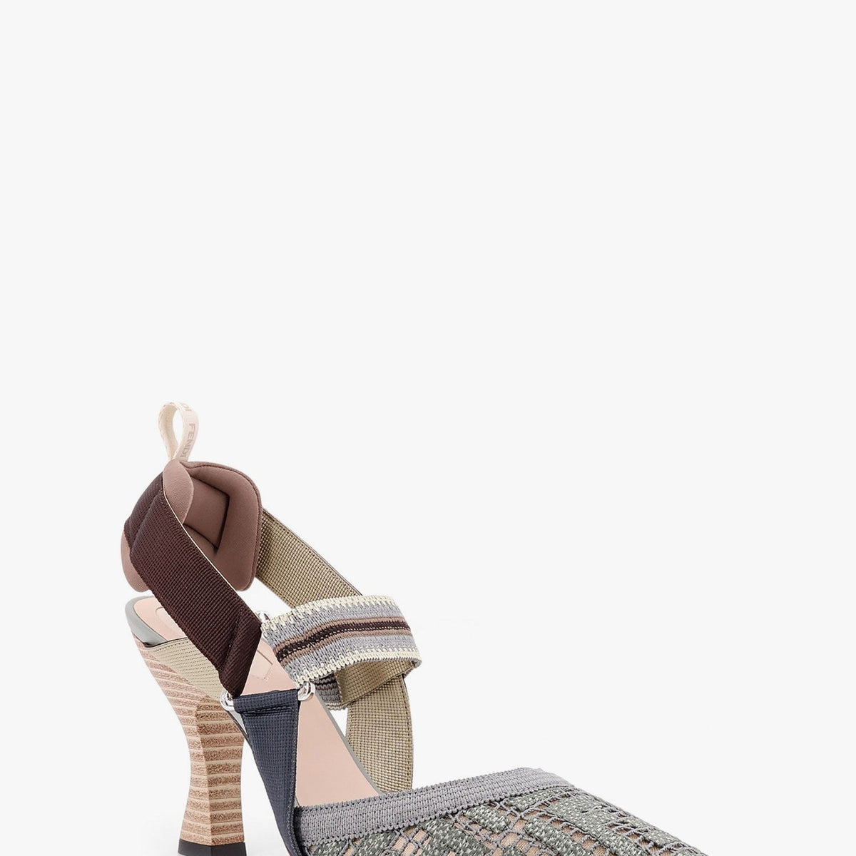 Fendi premium sandals detail and craftsmanship close-up