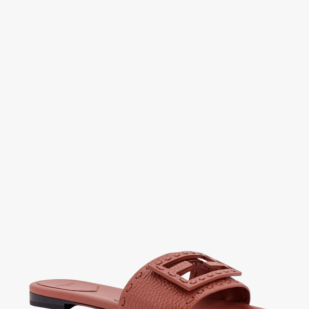 Fendi premium sandals detail and craftsmanship close-up