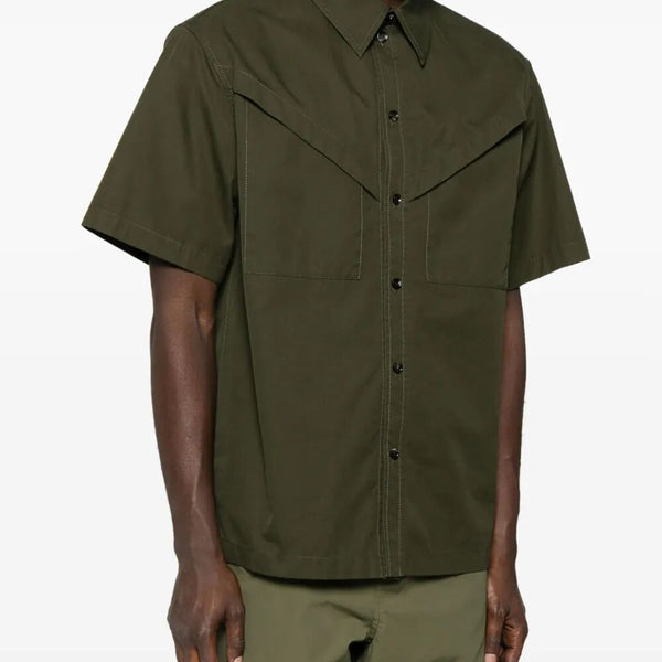 Bottega Veneta Tops? Bottega Veneta Men Light Cotton Twill Short Sleeved Shirt Elegant Everyday Designer Top