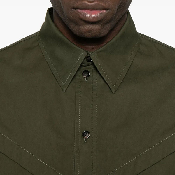 Bottega Veneta Tops? Bottega Veneta Men Light Cotton Twill Short Sleeved Shirt Elegant Everyday Designer Top