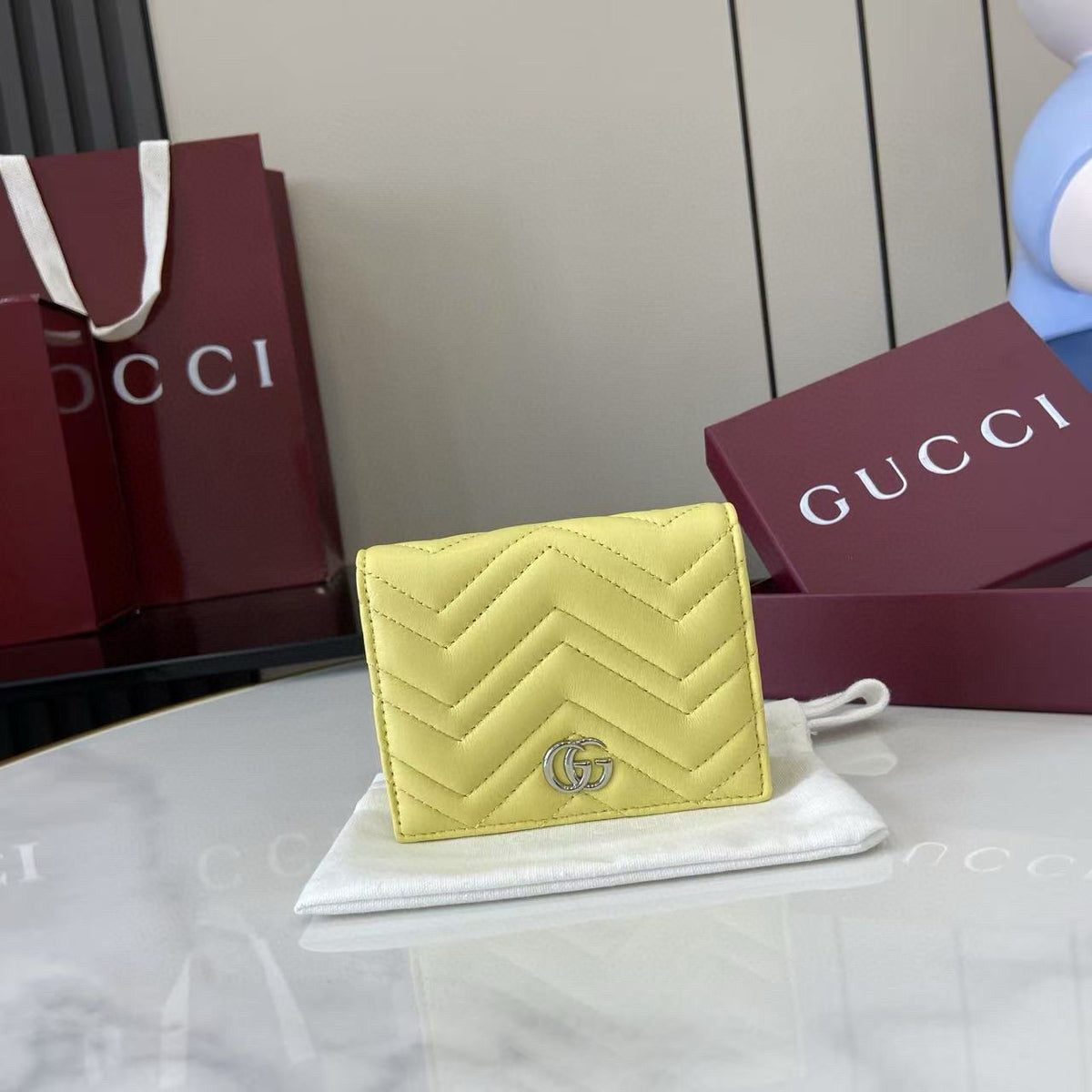 Gucci Wallets- Gucci Marmont Small Wallet Premium Leather Designer Wallet