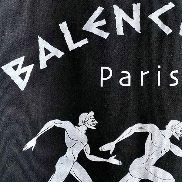 Close-up of Balenciaga designer clothing craftsmanship
