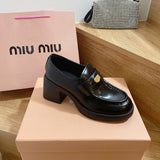 Miu Miu luxury shoes detail shot