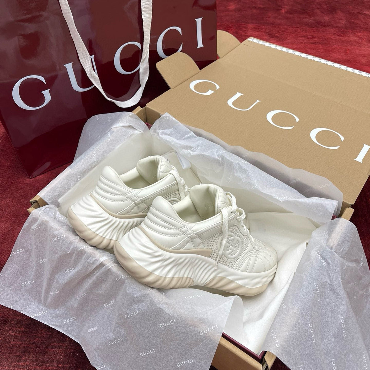 Gucci Shoes- Gucci Ripple Trainers Luxury Lifestyle Designer Footwear