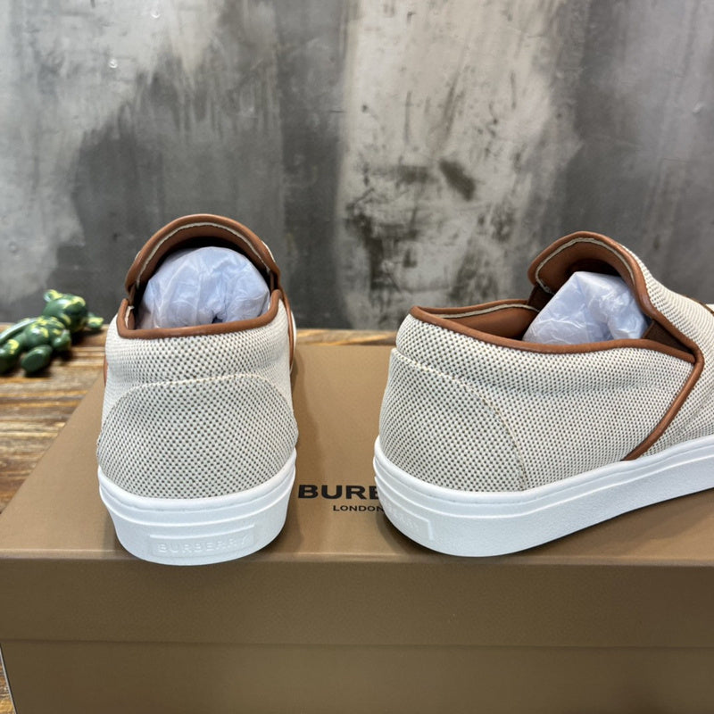 Burberry Camel Chelsea Boots - Angled View