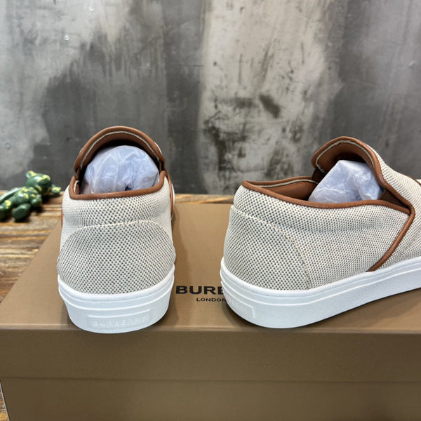 Burberry Camel Chelsea Boots - Angled View