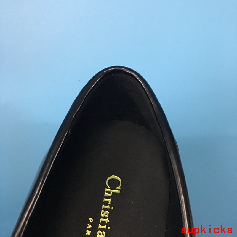 Dior Nude Loafer Flats - Side Profile View