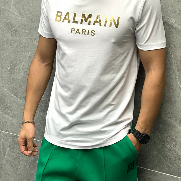 Close-up detail view of Balmain luxury piece style No.068