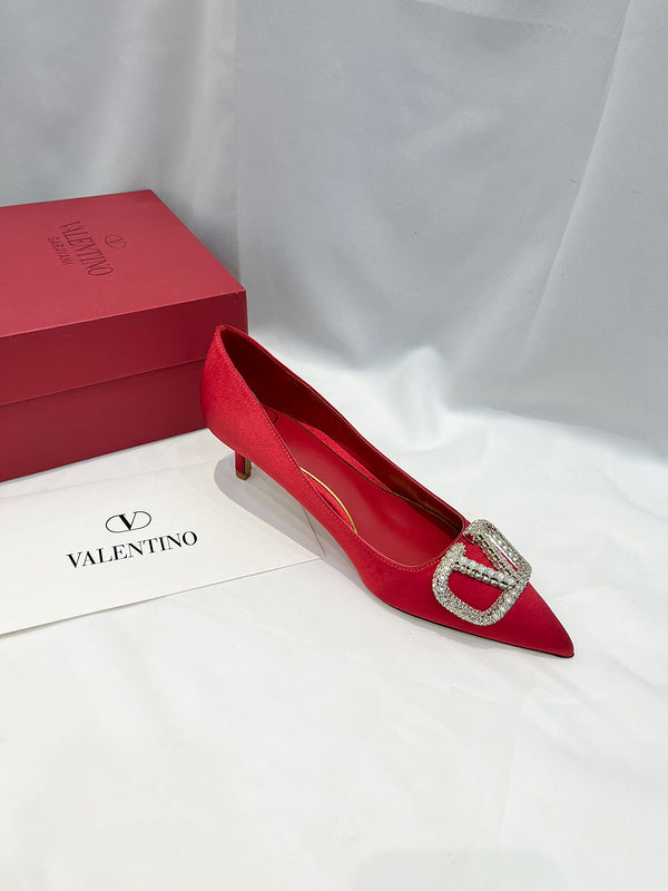 Valentino Garavani luxury shoes detail shot