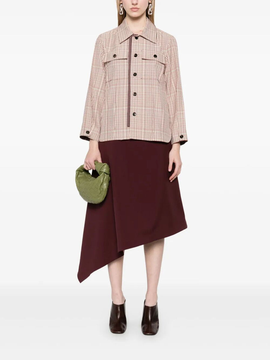 Bottega Veneta Tops? Bottega Veneta Women Check Viscose Shirt Elegant Everyday Designer Top