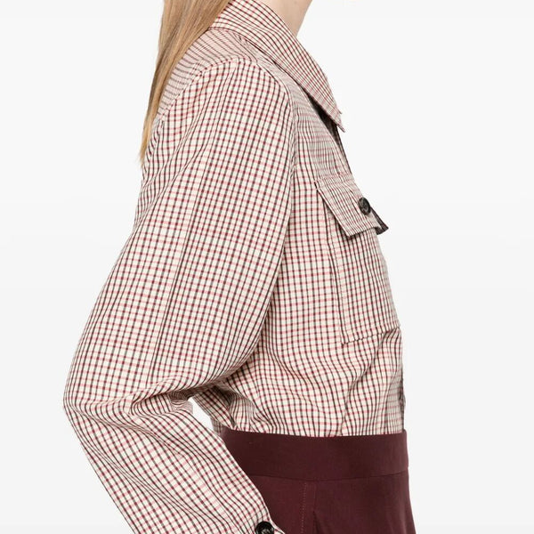 Bottega Veneta Tops? Bottega Veneta Women Check Viscose Shirt Elegant Everyday Designer Top